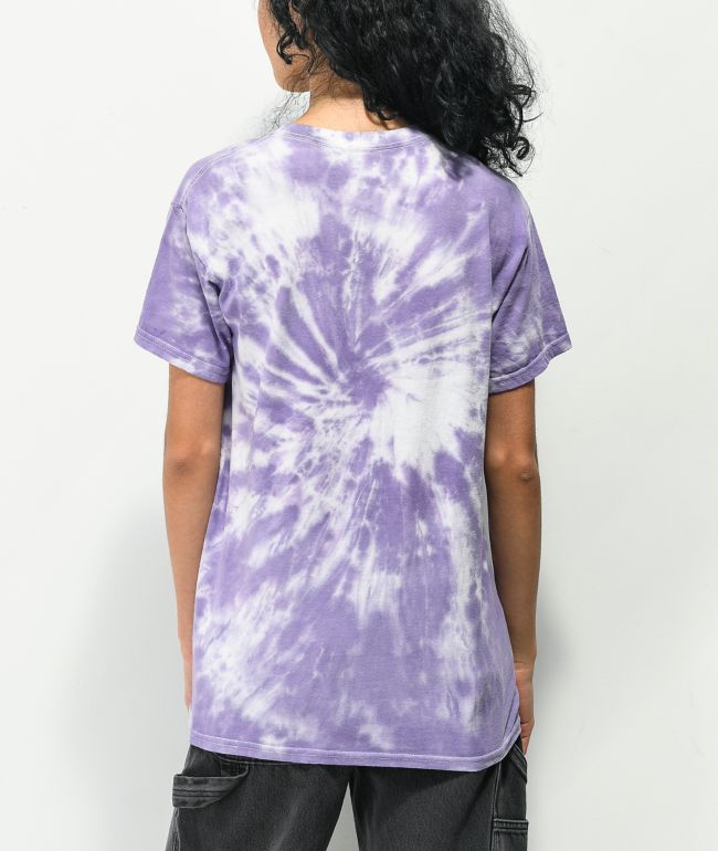 purple tie dye shirt women's